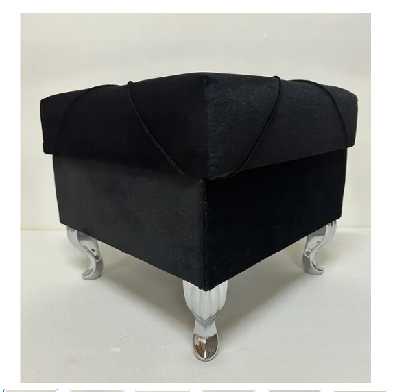 pufa glamour czarna 2