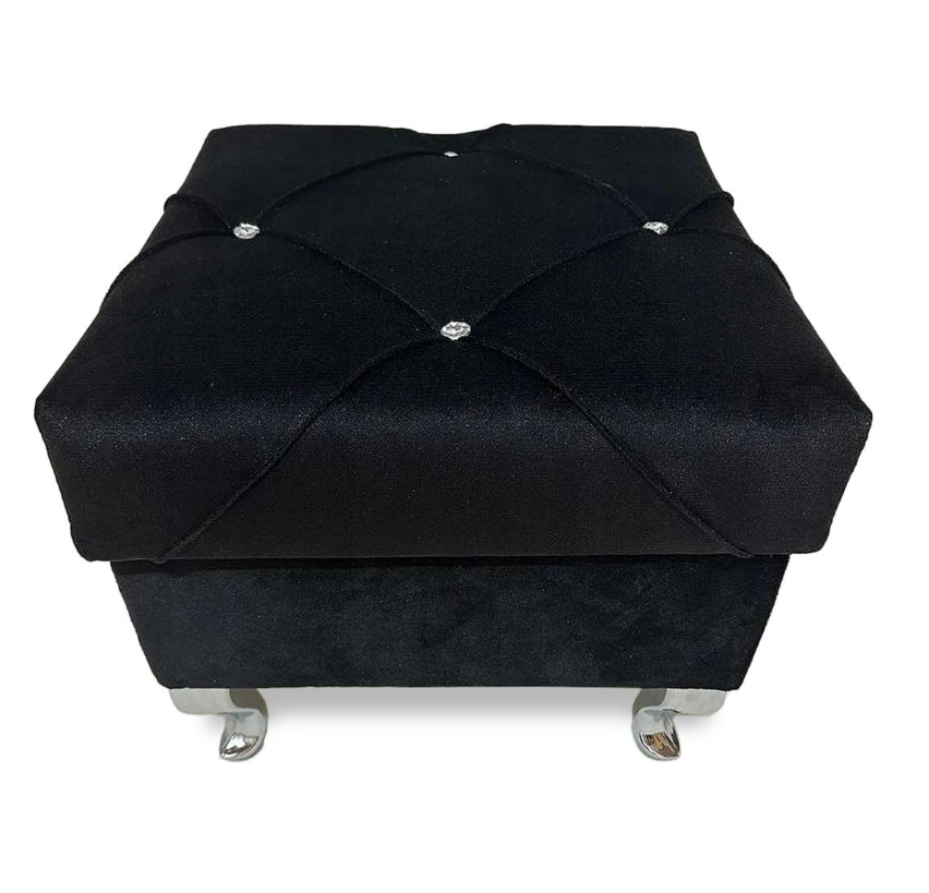 pufa glamour czarna 3